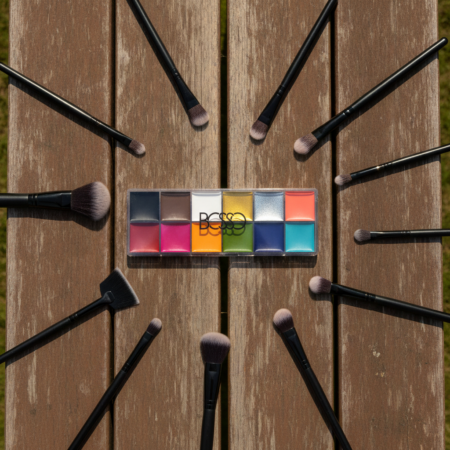 Bosso Makeup Beverly Hills versatile paint palette, 12 creamy shades