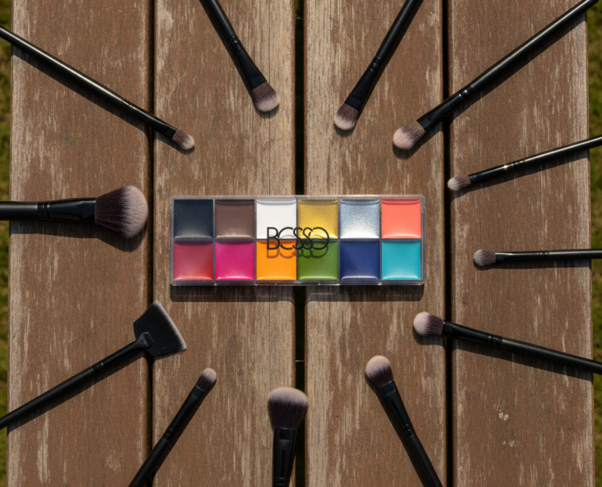 Bosso Makeup Beverly Hills versatile paint palette, 12 creamy shades