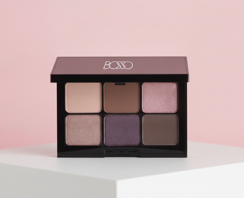 Bosso Makeup Beverly Hills vegan eyeshadow palette, Berry shades