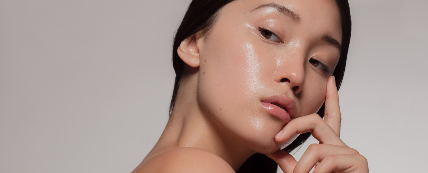 Dewy Glass Skin Makeup Los Angeles Celebrity Makeup Artist Kimberley Bosso Dewy glass skin makeup with a soft natural lip on an Asian model by Los Angeles celebrity makeup artist Kimberley Bosso